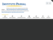 Tablet Screenshot of institutoparral.cl